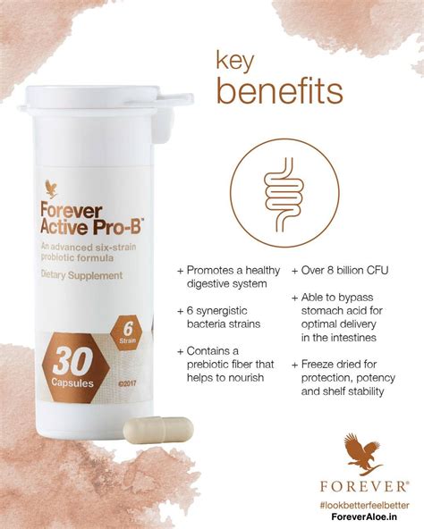 Forever Active Pro-B Key Benefits | Forever living products, Forever products, Forever living ...