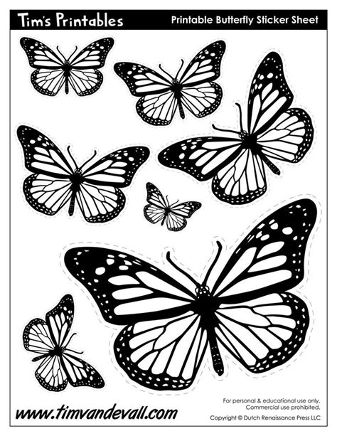 Free Butterfly Template Printables