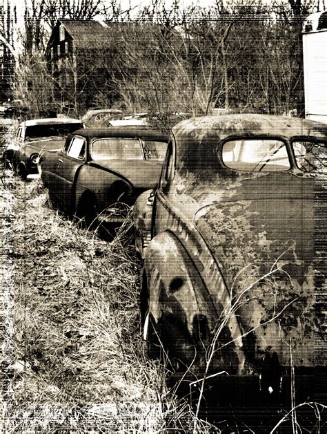 Rusty Old Cars On A Maryland Farm Photo Picture