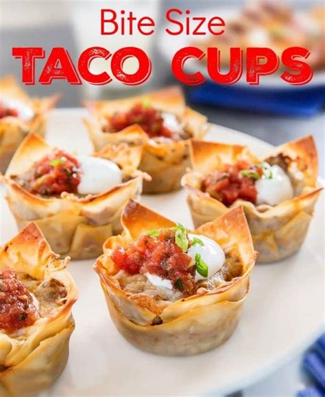 Taco Cup Appetizers Scrappy Geek