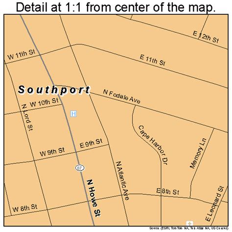 Southport Town Map
