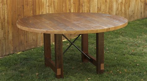 ® outdoor furniture™ monterey bay recycled plastic 48'' wide round dining table with umbrella hole trex $509.00 $727.14 free shipping + more options. Arbor Exchange | Reclaimed Wood Furniture: Round Dining ...