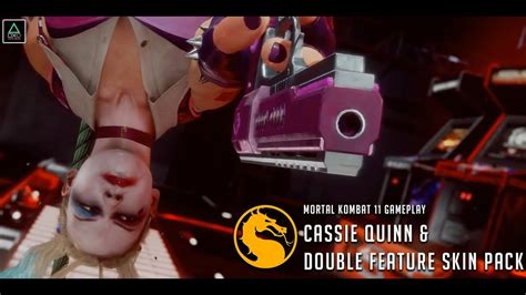 Mk11 Gameplay Cassie Quinn And Double Feature Skin Pack Youtube