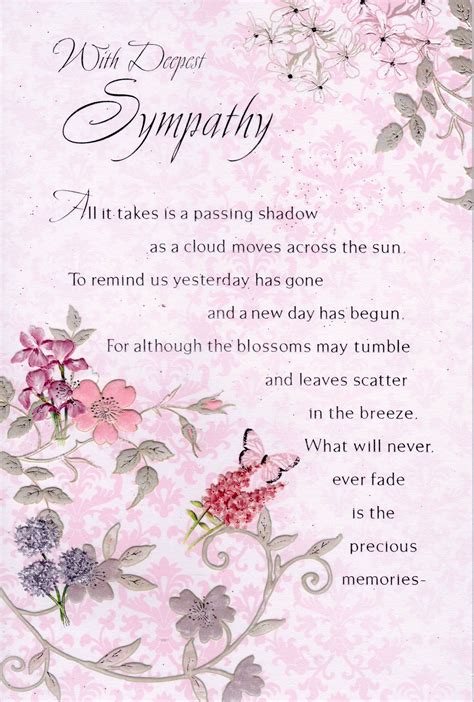 With Deepest Sympathy Card | Sympathy messages, Sympathy ...