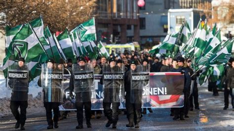 Sweden Clashes At Neo Nazi Rally In Gothenburg Bbc News