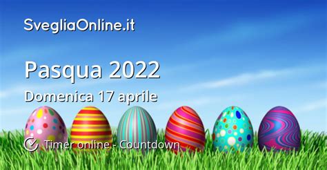Pasqua 2022 Timer Online Countdown