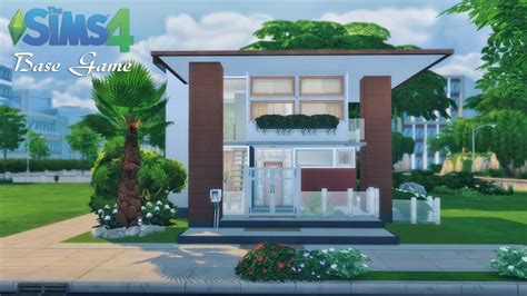 Tiny Modern House Base Game No Cc Stop Motion The Sims 4 Sims