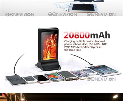 Cell Phone Charging Station Kiosk Restaurant Lcd Advertising Player