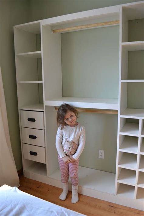 Drawers and open shelves under the window, open shelving and. 54 Totally Inspiring Kids Closet Organization Ideas ...