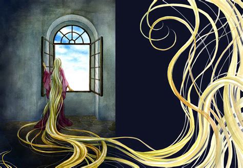 Rapunzel A Sample Of Book Cover Illustration Behance