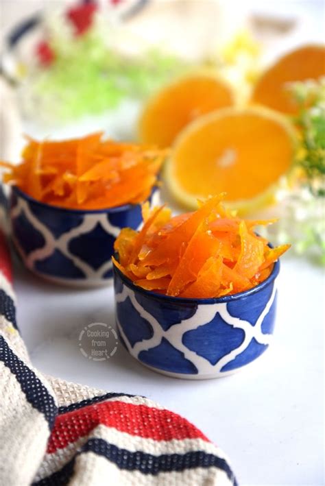Easy Candied Orange Peel Recipe Cooking From Heart