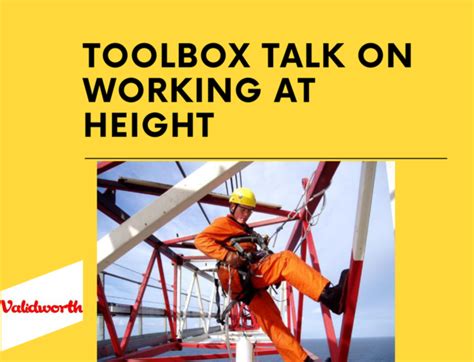 Working At Height Safetytoolbox Talk On Working At Height