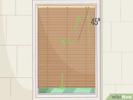 This will allow for uniform opening and closing of the venetian blinds without bending or damaging. 4 Easy Ways to Close Blinds - wikiHow