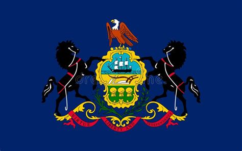 Flag Of Pennsylvania Usa Stock Photo Image Of Allegiance 123404102