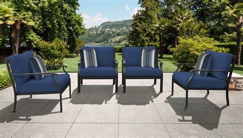 Kathy Ireland Homes And Gardens Madison Ave 4 Piece Outdoor Aluminum