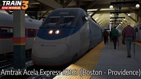 Amtrak Acela Express 2163 Boston Providence Northeast Corridor