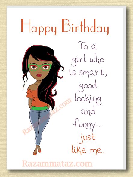 African American Girl Birthday Card C Happy Birthday Black Happy