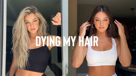 Going From Blonde To Brunette Home Vlog Youtube
