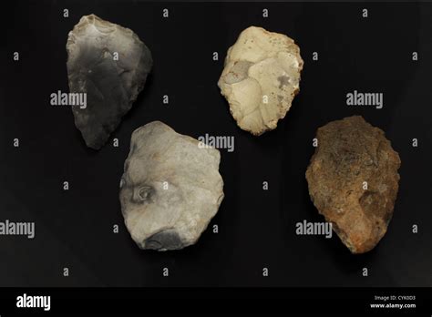 Hand Axes Unfinished Neolithic Tools Undated From Denmark National