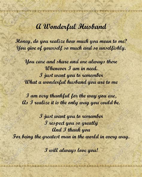 A Wonderful Husband Love Poem From Wife To By Queenofheartts