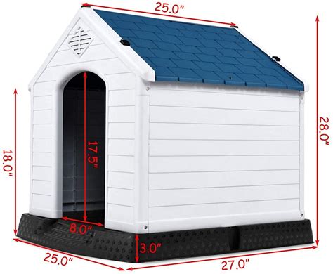Giantex Dog House For Small Medium Dogs Waterproof Plastic Dog Houses