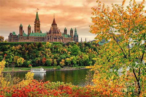 Parliament hill facts for kids. Canadian Parliament Hill In Autumn Photograph by Charline Xia
