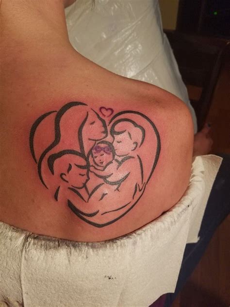I Want This But With Wings On The Babies Unique Tattoos For Women