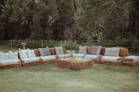 Hay Bale Wedding Seating Hay Bale Couch By Linda Glassman Hay Bale