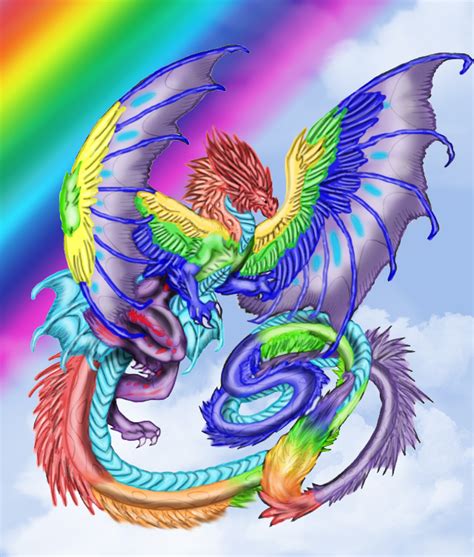 Rainbow Dragon By Shinymane1 On Deviantart