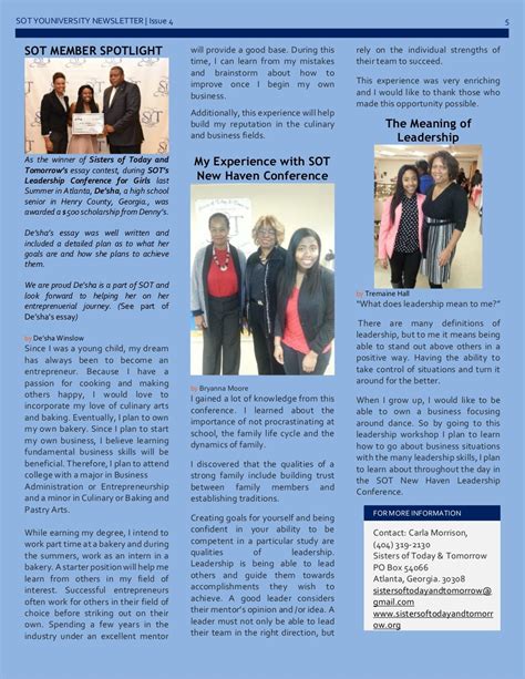 SOT YOUniversity Newsletter Winter 2016
