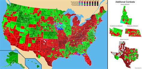 2008 Democratic Party Presidential Primary Gallery Ryne Rohla Maps