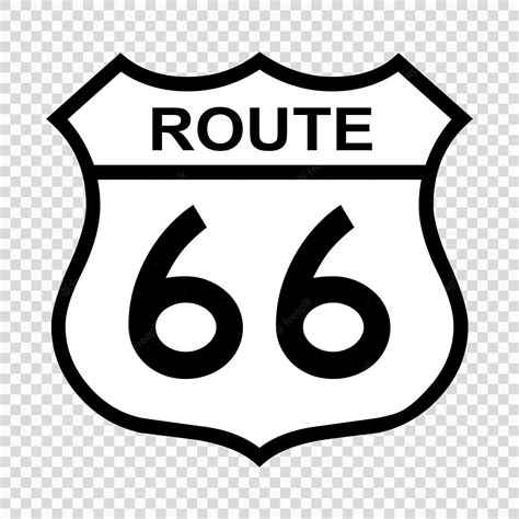 Premium Vector Us Route 66 Sign