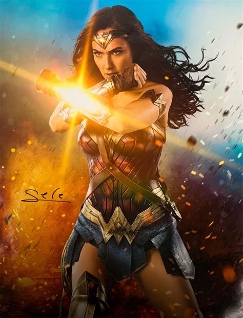 Wonder Woman Gal Gadot Signed 16x20 Photo