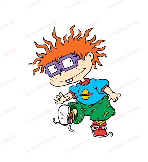 Chuckie Finster African American Rugrats Svg 3 Svg Dxf Cricut