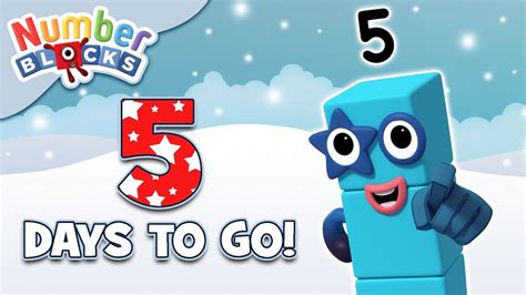 Numberblocks Countdown To Christmas 5 Days Learn To Count