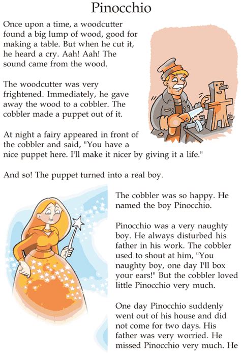 Grade 2 Reading Lesson 9 Fairy Tales Pinocchio English Stories For