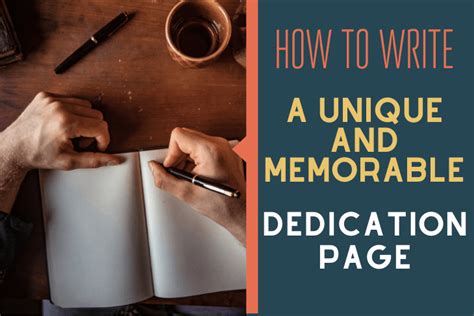 How To Write A Book Dedication Page With Examples