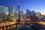 Noite bonita em Chicago. Papéis de Parede de cidades e países para o ...