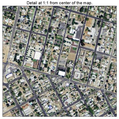 Aerial Photography Map Of Dinuba Ca California