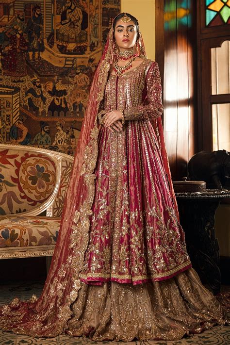 Buy Red Bridal Lehenga Pakistani Bridal Dress Online 2020 Nameera By
