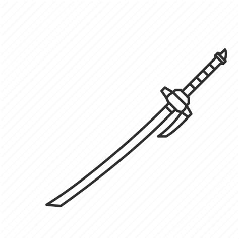 Eastern weapon, katana, melee, samurai sword, sword, weapon icon