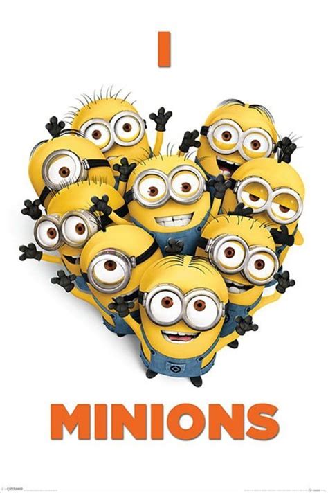 Despicable Me 2 I Love Minions Official Poster Funny Minion