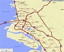Map of Oakland California - TravelsMaps.Com