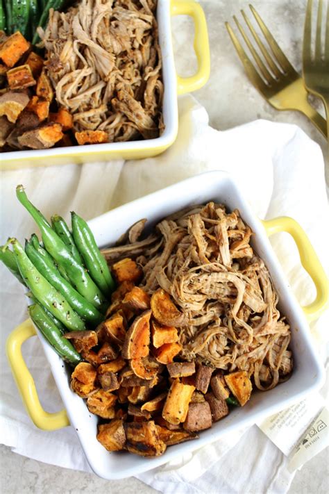 The exact measurements are listed in the recipe card below. Healthy Crockpot Pulled Pork | Recipe (With images) | Crockpot pulled pork, Healthy crockpot ...