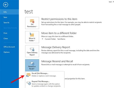 【outlook】how To Recall Or Replace A Message After Sending Mail Site