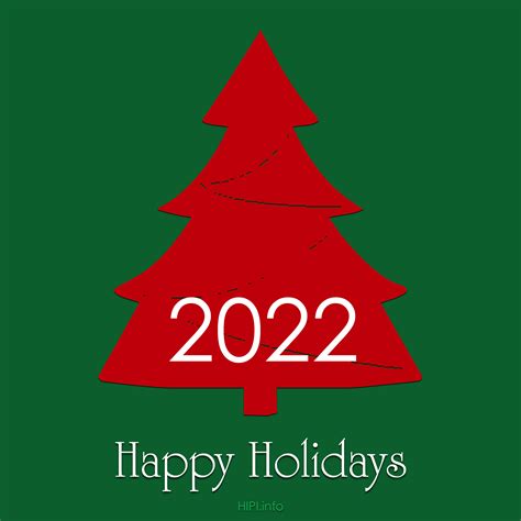 Holiday Card 2022 Free Printable Christmas Tree