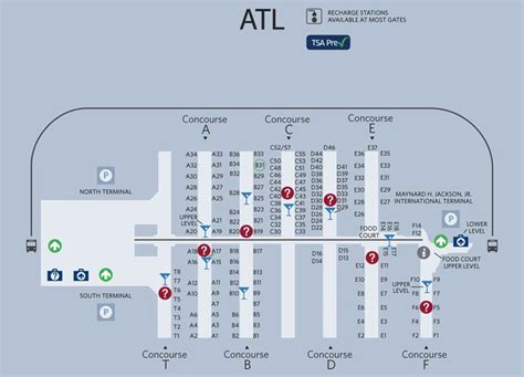 Atlanta Airport Map So In Need Of This Avions