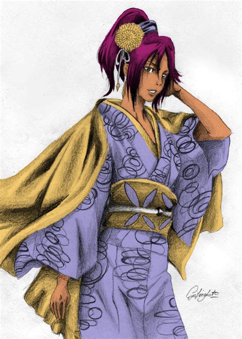 Yoruichi Kimono Anime And Vampire Lovers Fan Art 28719125 Fanpop