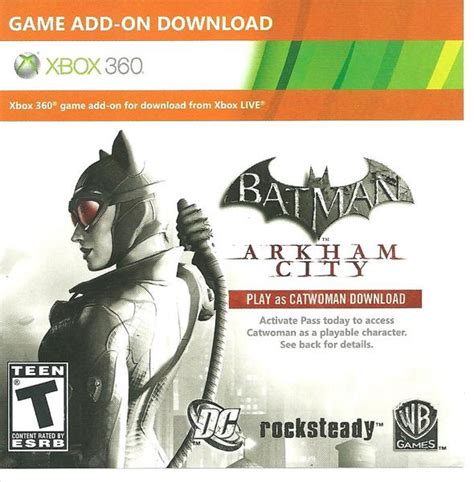 Arkham city cheats list for pc version. Free: Batman Arkham City Catwoman Pass Code Xbox 360 - Video Game Prepaid Cards & Codes - Listia ...