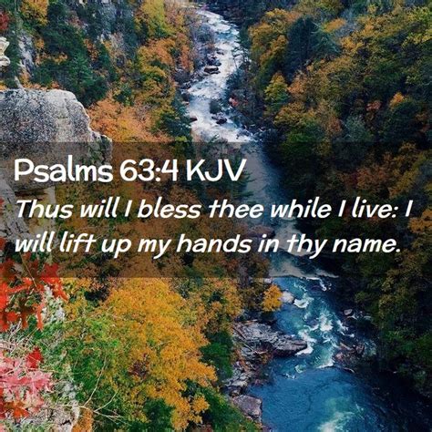 Psalms 634 Kjv Thus Will I Bless Thee While I Live I Will Lift